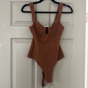 Astr Textured Brown Top